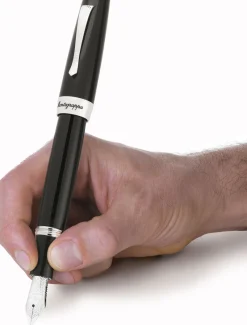 Montegrappa Fountain<Elmo2 Black Fountain Pen | Altman Luggage