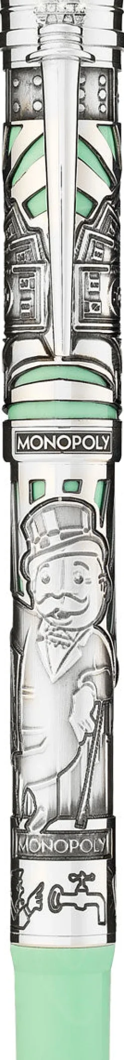 Montegrappa Limited Edition|Rollerball<Monopoly Limited Edition Rollerball Pen | Altman Lugg Green