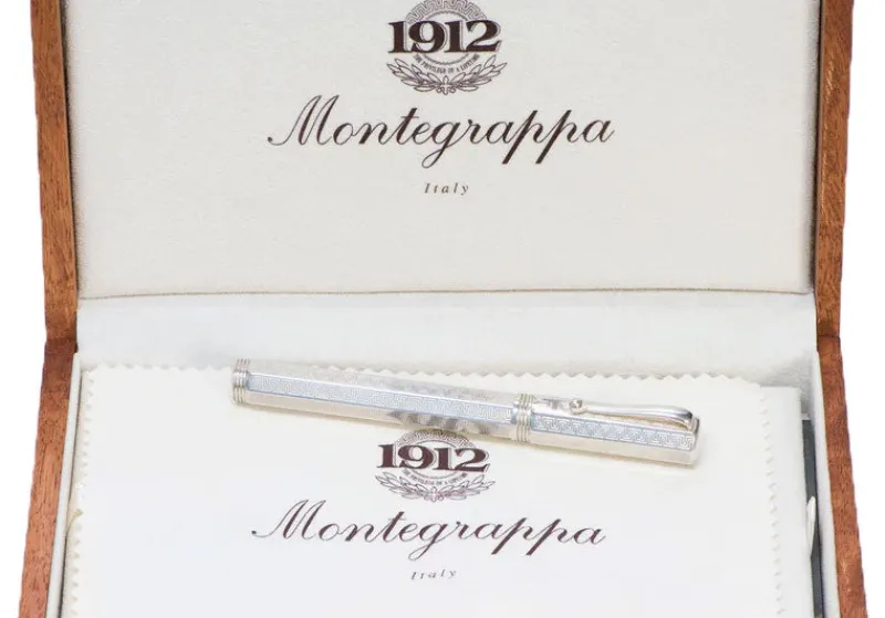 Montegrappa Pen Closeouts<Reminiscence Sterling Silver Fountain Pen Medium Nib