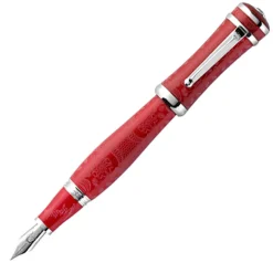 Montegrappa Fountain<Sophia Loren Fountain Pen, Red & Silver - Model: ISICL_SR