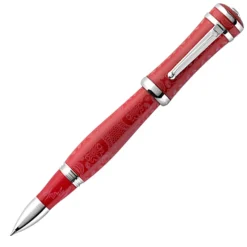 Montegrappa Felt Tip<Sophia Loren Rollerball, Red & Silver - Model: ISICLRSR