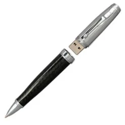 Monteverde Ballpoint<Invincia 4 GB USB Carbon/Chrome Ballpoint Pen
