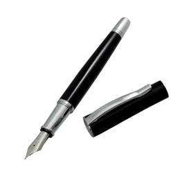 Monteverde Fountain<USA Impressa Fountain Pen Black With Chrome
