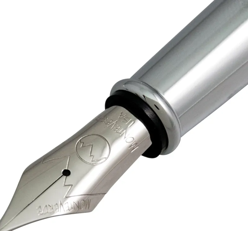 Monteverde Fountain<USA Impressa Fountain Pen Black With Chrome