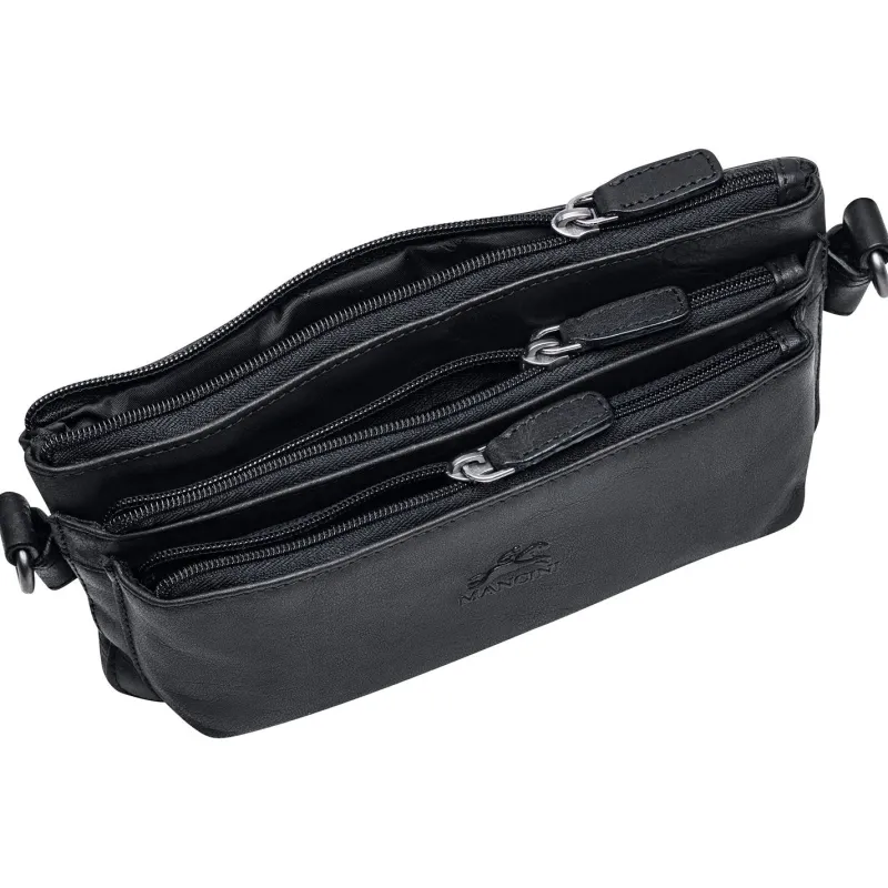 Mancini Portfolios|Attaches & Briefcases<Multi Function Waist Bag, 9.5" x 2" x 5.5", Black