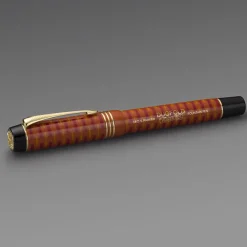 Parker Fountain<Duofold 100 LE Anniversary Centennial Limited Fountain Pen Blue GT Red