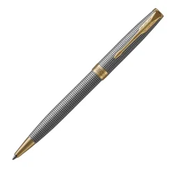 Parker Ballpoint<Sonnet Prestige Cisele Sterling Silver GT Ballpoint Pen Sale Cisele Silver