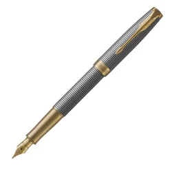 Parker Fountain<Sonnet Prestige GT Fountain Pen 18k nib | Altman Luggage Cisele Silver