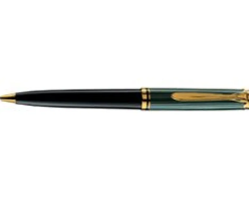 Pelikan Ballpoint<Pens - Souveran 600 Green & Black Ballpoint K600