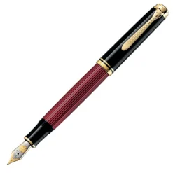 Pelikan Fountain<Souveran M800 Black and Red Fountain Pen | Altman Luggage