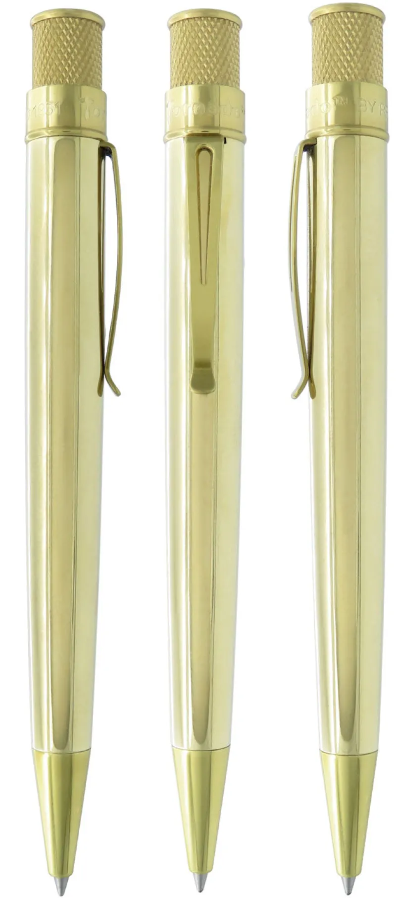 Retro 51 Rollerball|Ballpoint<Tornado Vintage Metalsmith Raw Brass Pen | Altman Luggage