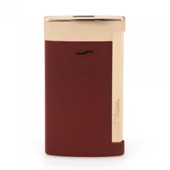 S.T. Dupont Lighters<S. T. Dupont SLIM 7 Red with Golden Finish Lighter | Altman Luggage