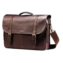 Samsonite Portfolios|Business Cases<Colombian Leather Flapover Case Double Gusset
