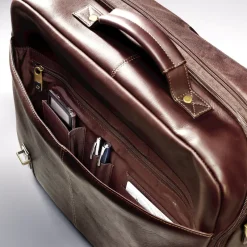 Samsonite Portfolios|Business Cases<Colombian Leather Flapover Case Double Gusset