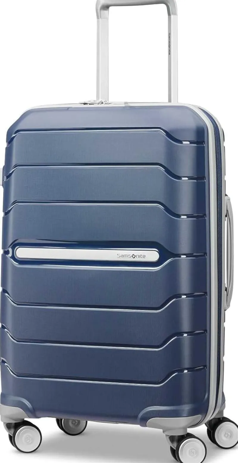 Samsonite Checked|Carry-on Luggage<Freeform 3 Piece Set 21|24|28 Inch Expandable Spinners (Navy