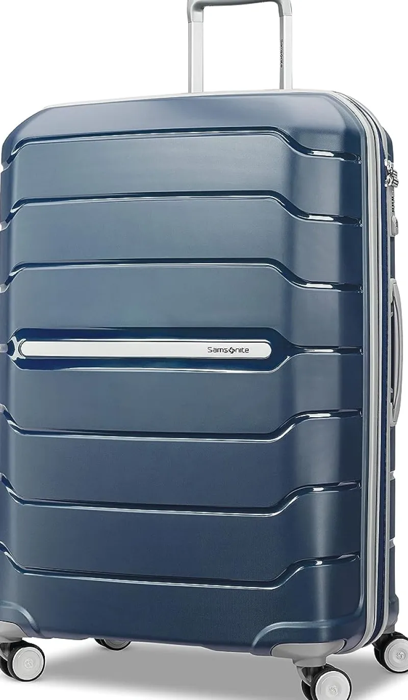 Samsonite Checked|Carry-on Luggage<Freeform 3 Piece Set 21|24|28 Inch Expandable Spinners (Navy