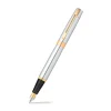 Sheaffer Fountain<300 Bright Chrome Fountain Pen With Gold Trims