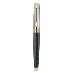Sheaffer Rollerball|Felt Tip<300 ENGRAVED MATT BLACK BARREL AND SHINY CHROME GOLD TRIM RB