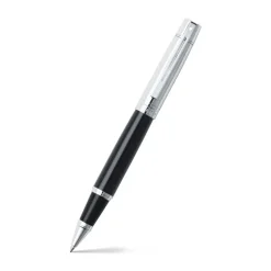 Sheaffer Rollerball|Felt Tip<300 Glossy Black and Bright Chrome Cap Rollerball Pen