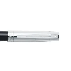 Sheaffer Rollerball|Felt Tip<300 Glossy Black and Bright Chrome Cap Rollerball Pen