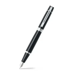 Sheaffer Fountain<300 Glossy Black Fountain Pen With Chrome Trims