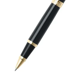 Sheaffer Rollerball|Felt Tip<300 Glossy Black with Gold Trims Rollerball Pen