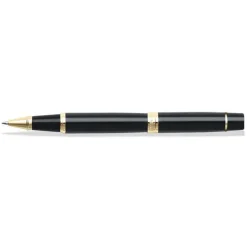 Sheaffer Rollerball|Felt Tip<300 Glossy Black with Gold Trims Rollerball Pen