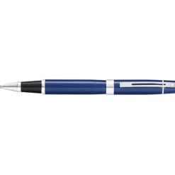 Sheaffer Rollerball|Felt Tip<300 Glossy Blue with Chrome Trims Rollerball Pen | Pen Sale