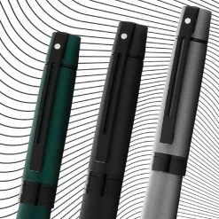 Sheaffer Rollerball|Felt Tip<300 Matte Gray Rollerball Pen With Black Trims | Altman Luggage
