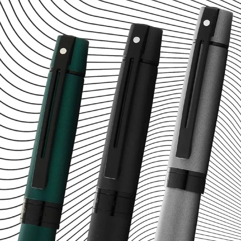 Sheaffer Rollerball|Felt Tip<300 Matte Gray Rollerball Pen With Black Trims | Altman Luggage