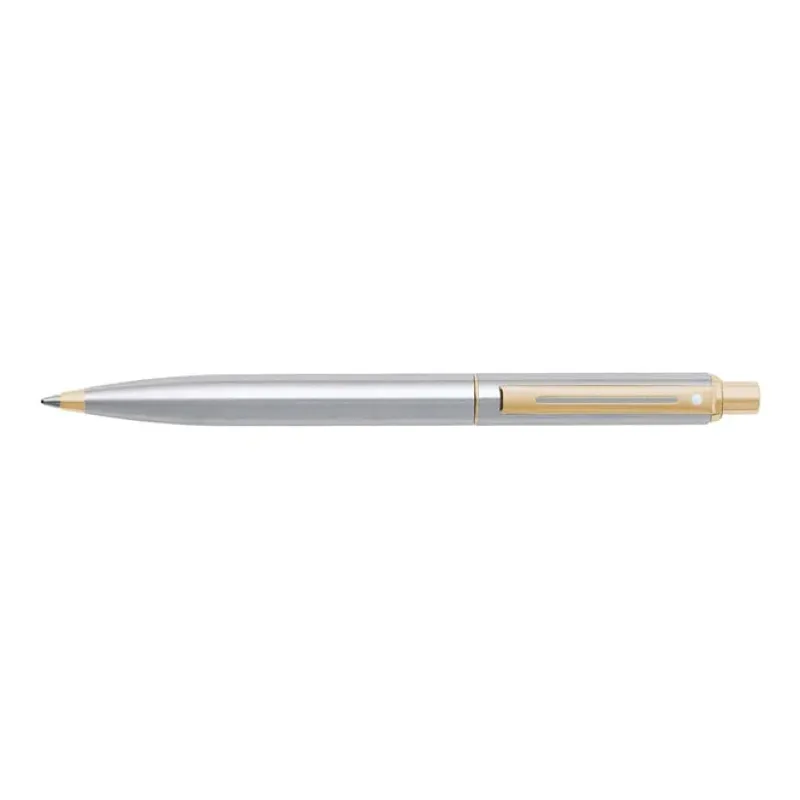 Sheaffer Ballpoint<Sentinel 325 Brushed Chrome Ballpoint pen with Gold Tone Trim