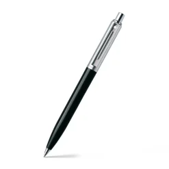 Sheaffer Ballpoint<Sentinel Black and Chrome Ballpoint Pen With Chrome Trims