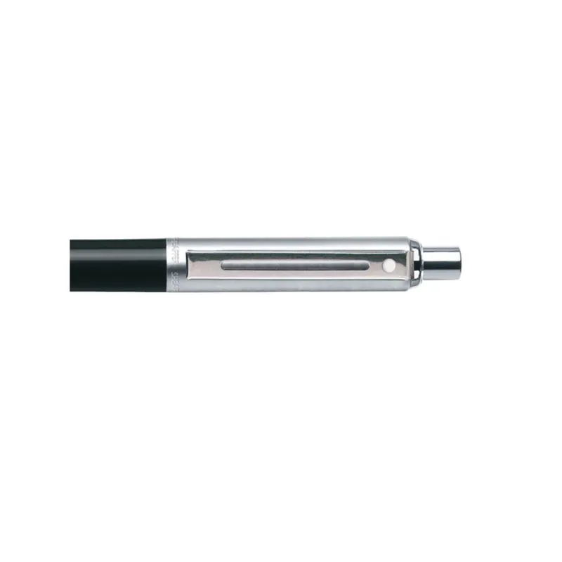 Sheaffer Ballpoint<Sentinel Black and Chrome Ballpoint Pen With Chrome Trims
