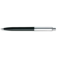 Sheaffer Ballpoint<Sentinel Black and Chrome Ballpoint Pen With Chrome Trims