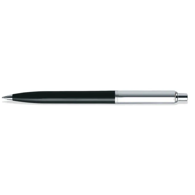 Sheaffer Ballpoint<Sentinel Black and Chrome Ballpoint Pen With Chrome Trims