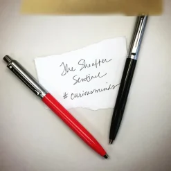 Sheaffer Ballpoint<Sentinel Black and Chrome Ballpoint Pen With Chrome Trims