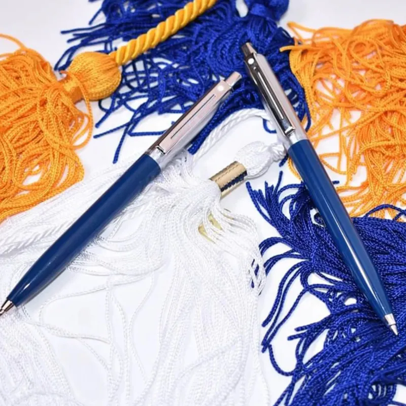 Sheaffer Ballpoint<Sentinel Blue and Chrome Ballpoint Pen With Chrome Trims