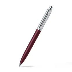 Sheaffer Ballpoint<Sentinel Burgundy and Chrome Ballpoint Pen With Chrome Trims