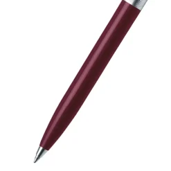 Sheaffer Ballpoint<Sentinel Burgundy and Chrome Ballpoint Pen With Chrome Trims