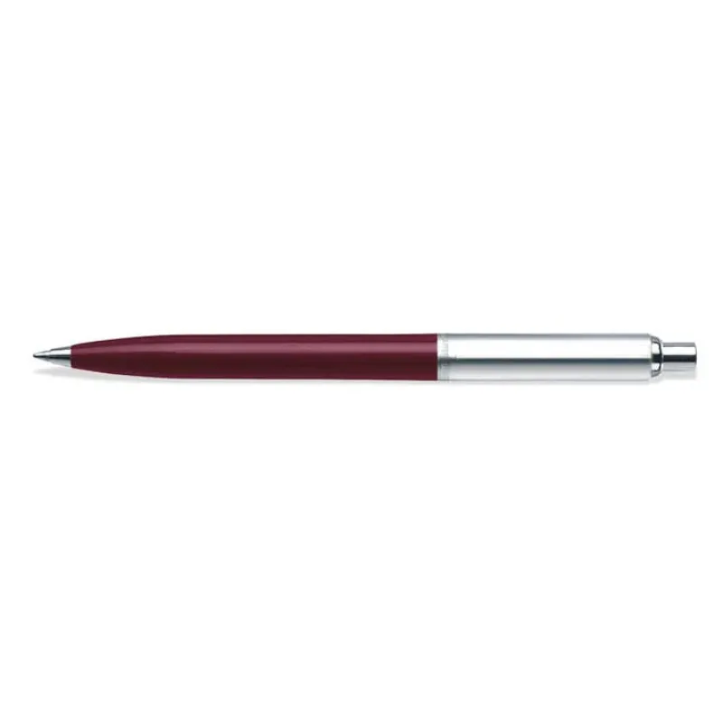 Sheaffer Ballpoint<Sentinel Burgundy and Chrome Ballpoint Pen With Chrome Trims