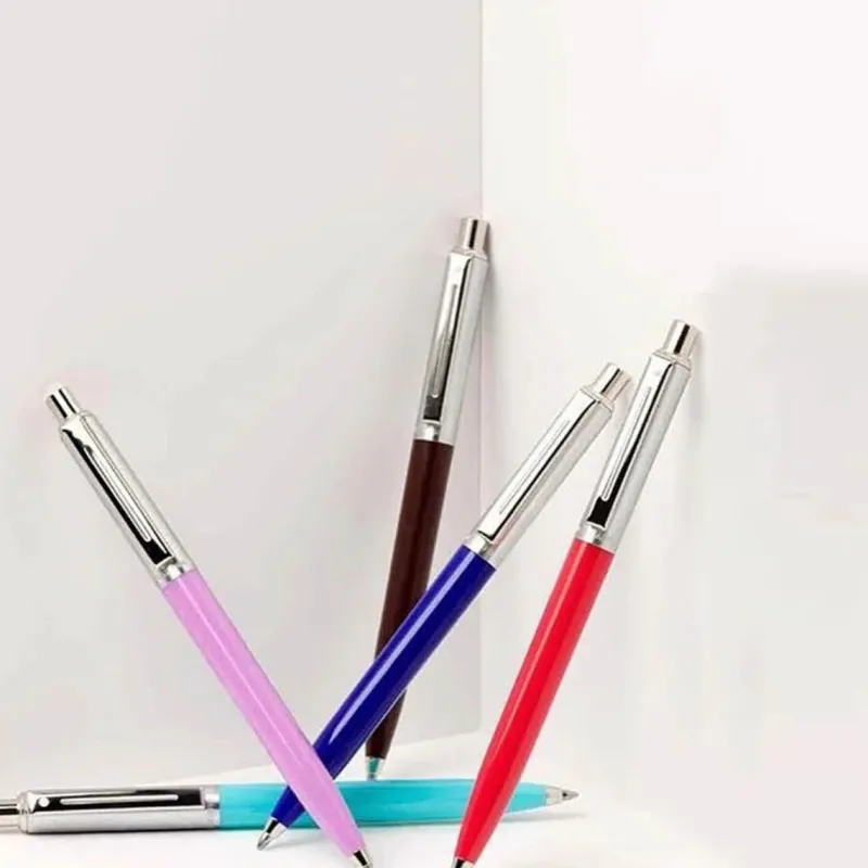 Sheaffer Ballpoint<Sentinel Burgundy and Chrome Ballpoint Pen With Chrome Trims