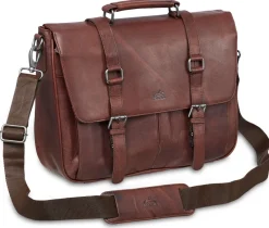 Mancini Portfolios|Business Cases<Single Compartment Briefcase for 15" Laptop with RFID Secure Pocket, 1