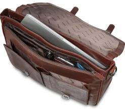 Mancini Portfolios|Business Cases<Single Compartment Briefcase for 15" Laptop with RFID Secure Pocket, 1