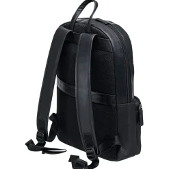 Mancini Portfolios|Business Cases<Slim Backpack for 14" Laptop, 12" x 4" x 16.25", Black