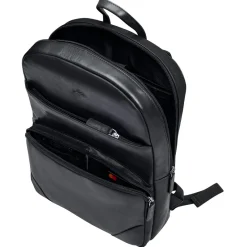 Mancini Portfolios|Business Cases<Slim Backpack for 14" Laptop, 12" x 4" x 16.25", Black
