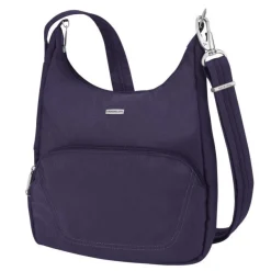 Travelon Portfolios|Business Cases<42457 AntiTheft Classic Essential Messenger Bag Sale Purple