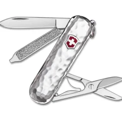 Victorinox Knives<Swiss Army Classic Sterling Silver Hammered Pocket Knife