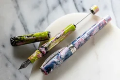 Visconti Fountain<Voyager Mariposa Butterfly Malachite Fountain Pen