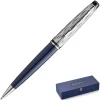 Waterman Ballpoint<Expert Special Edition Deluxe Blue Chrome Trim Ballpoint Pen