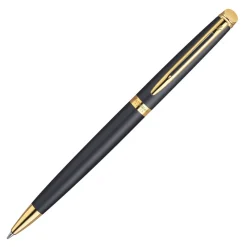 Waterman Ballpoint<Hemisphere Black Lacquer GT Ballpoint